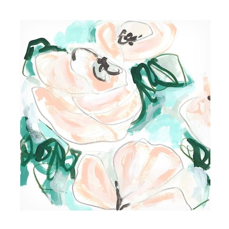 June Erica Vess 'Floral Rhythm I' Canvas Art, 18x18